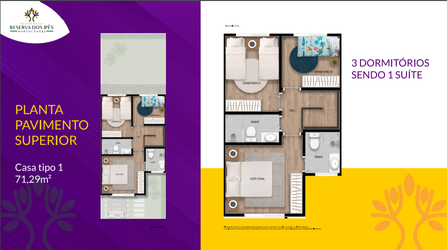CASA DE 3 DORMITORIOS 1 SUITE EM CONDOMINIO FECHADO